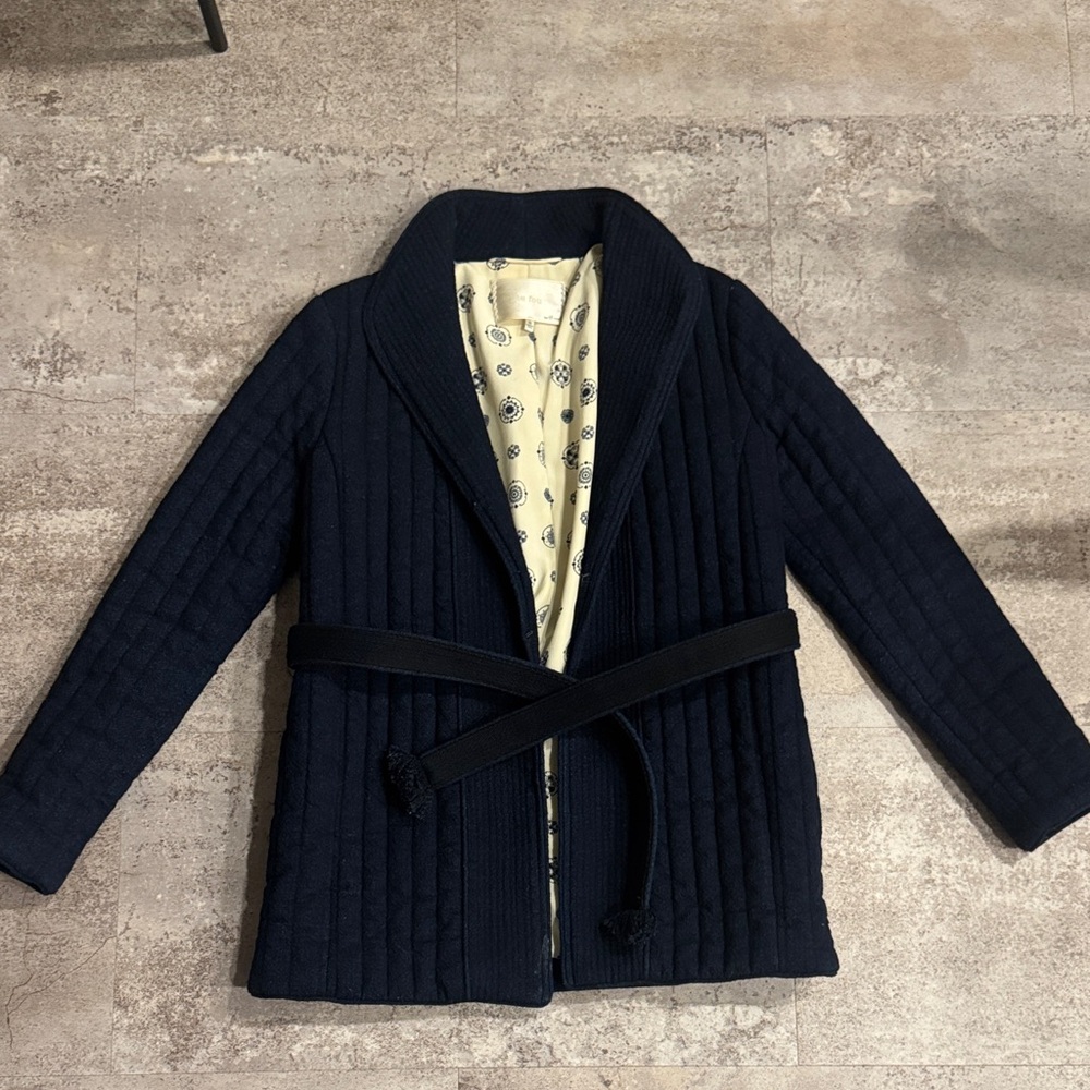 Wilfred Navy Quilted Jacket